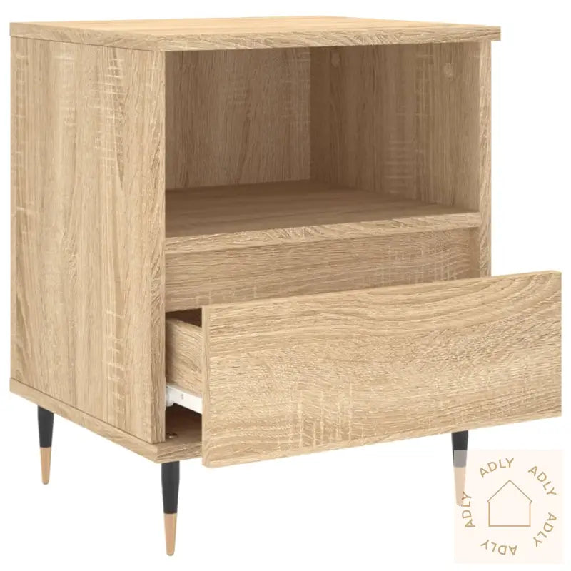 Nattbord 2 Stk Sonoma Eik 40X35X50 Cm Konstruert Tre