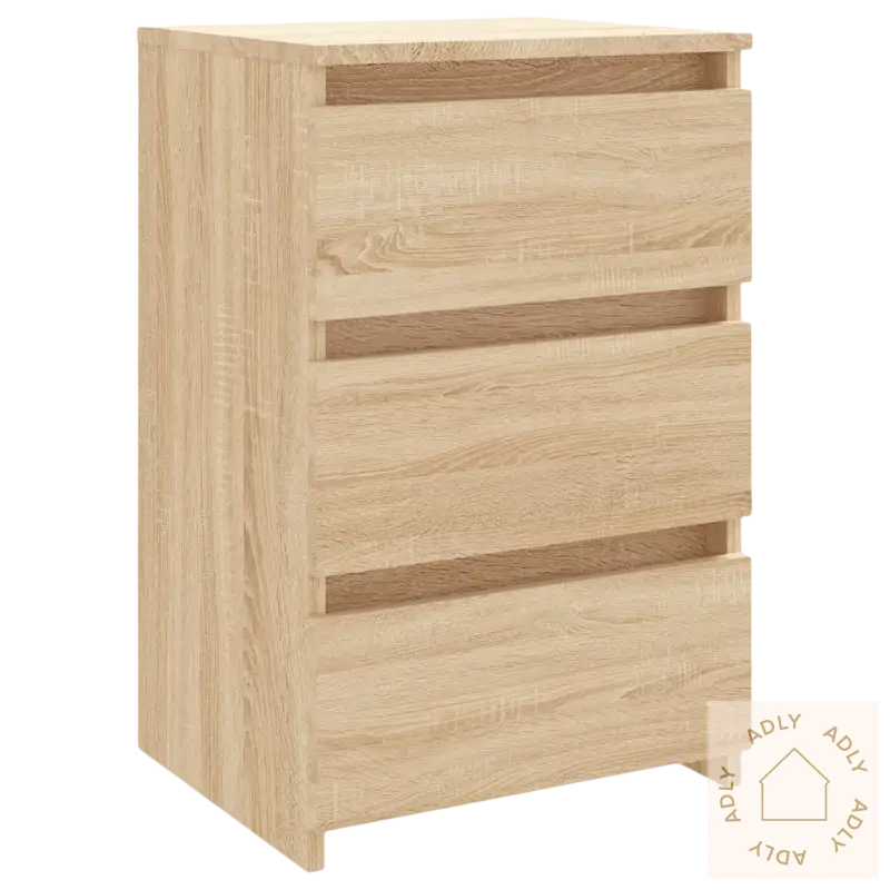 Wooden tre-drawer chest i sonoma eik for moderne hjem og modernes møbler