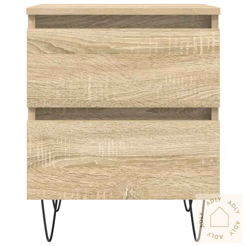 Nattbord 2 Stk Sonoma Eik 40X35X50 Cm Konstruert Tre