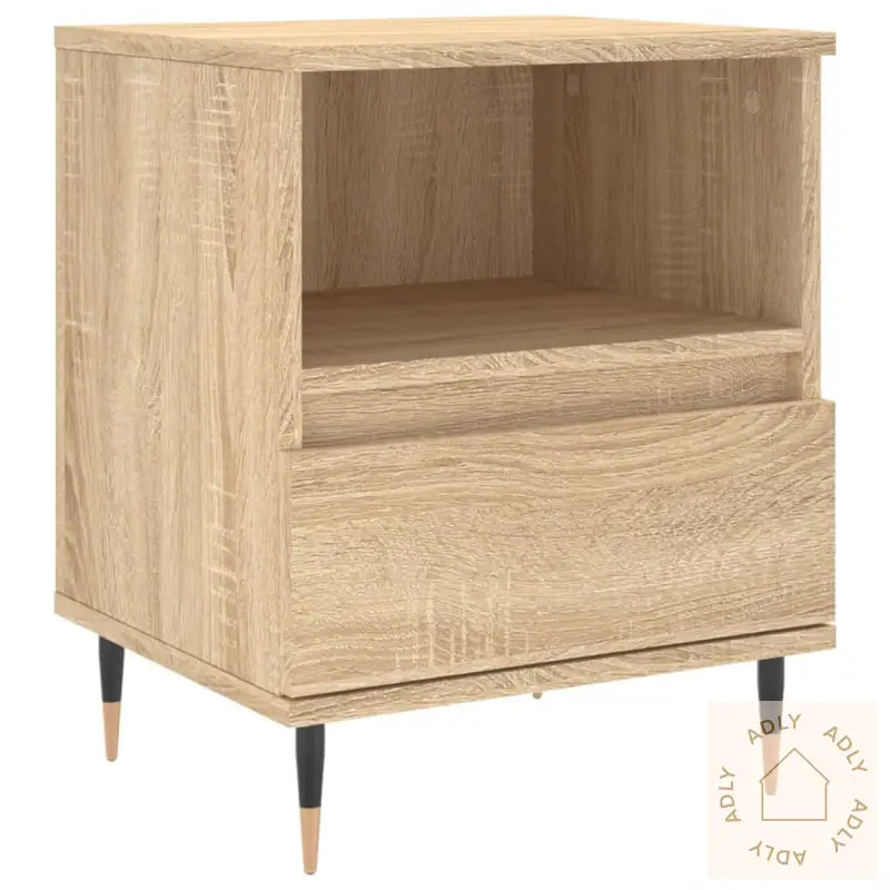 Nattbord 2 Stk Sonoma Eik 40X35X50 Cm Konstruert Tre