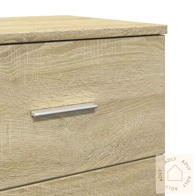 Nattbord 2 Stk Med 2 Skuffer Sonoma Eik 40X36X50 Cm