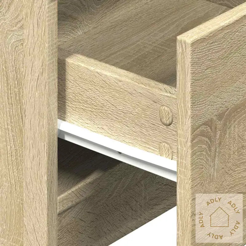 Nattbord 2 Stk Med 2 Skuffer Sonoma Eik 40X36X50 Cm
