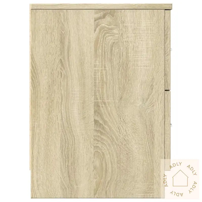 Nattbord 2 Stk Med 2 Skuffer Sonoma Eik 40X36X50 Cm