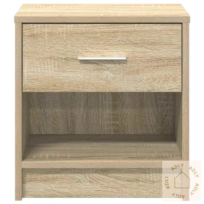 Nattbord Med Skuff Sonoma Eik 39X28X41 Cm