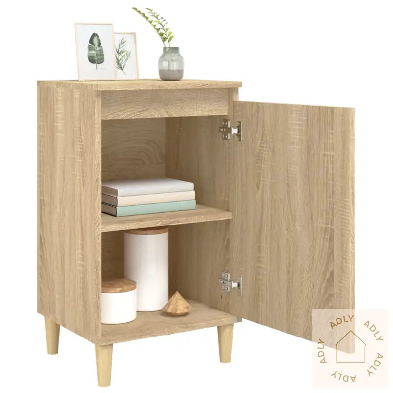 Nattbord 2 Stk Sonoma Eik 40X35X70 Cm Konstruert Tre