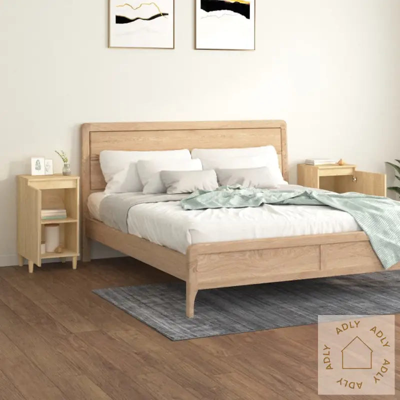 Nattbord 2 Stk Sonoma Eik 40X35X70 Cm Konstruert Tre