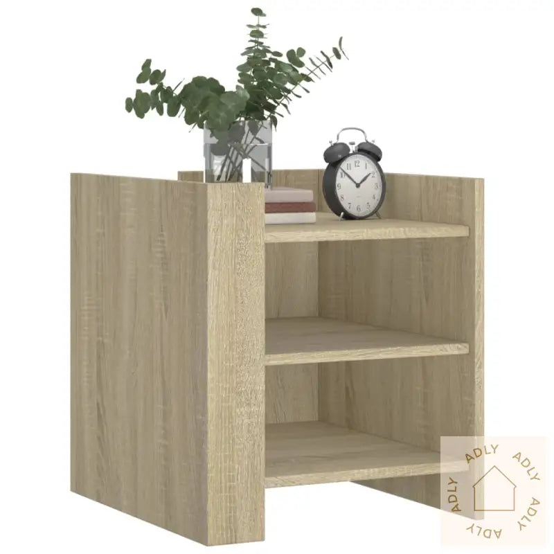 Nattbord Sonoma Eik 45X50X50 Cm Konstruert Tre