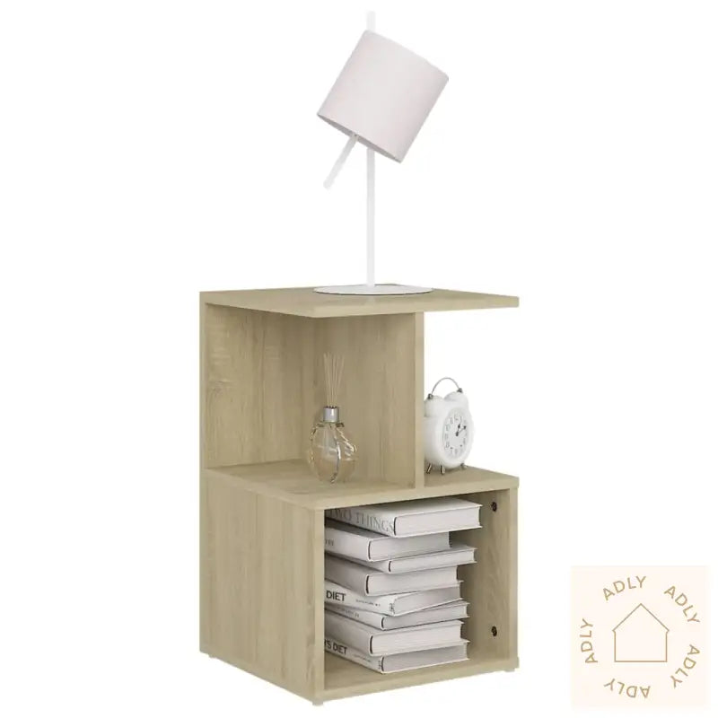 Nattbord Sonoma Eik 35X35X55 Cm Konstruert Tre