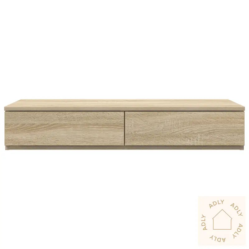 Sengeskuffer I Sonoma Eik 75X36,5X16,5 Cm - Bygget Av Tre