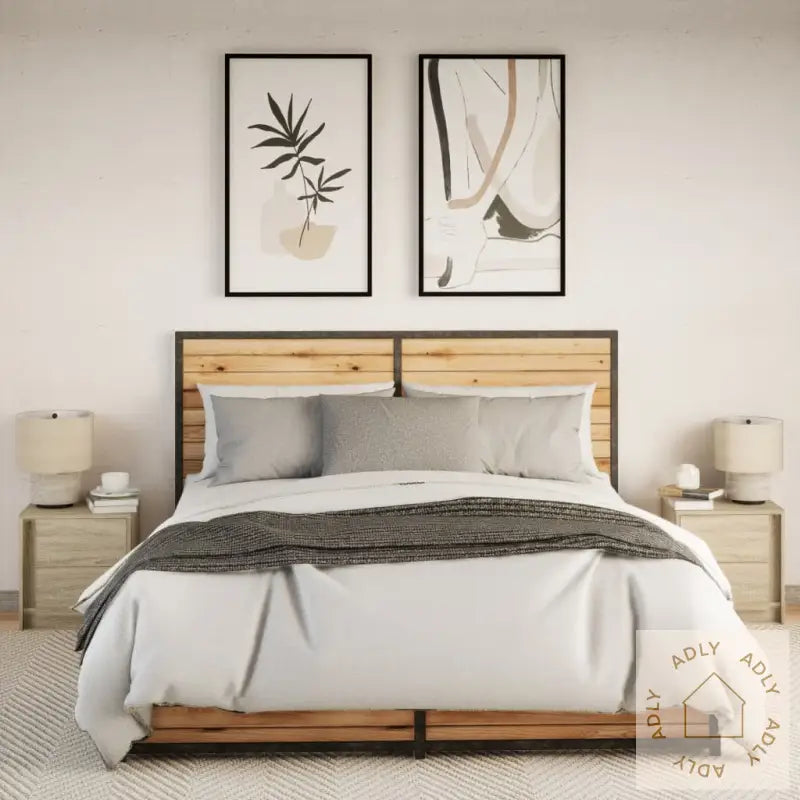 Nattbord Med Led 2 Stk Sonoma Eik Konstruert Tre