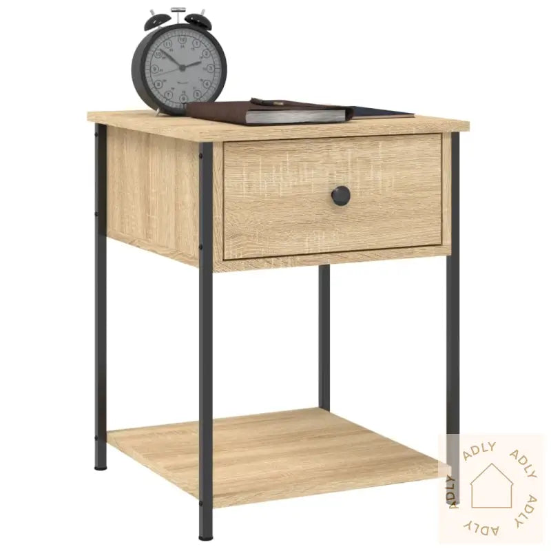 Nattbord 2 Stk Sonoma Eik 44X45X58 Cm Konstruert Tre