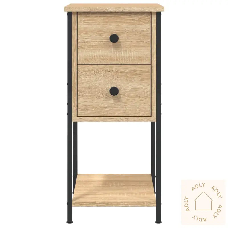 Nattbord Sonoma Eik 32X42X70 Cm Konstruert Tre