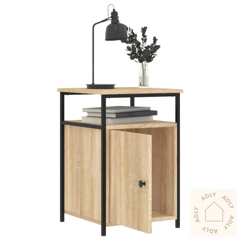 Nattbord 2 Stk Sonoma Eik 40X42X60 Cm Konstruert Tre