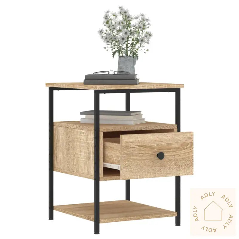 Nattbord Sonoma Eik 40X42X56 Cm Konstruert Tre