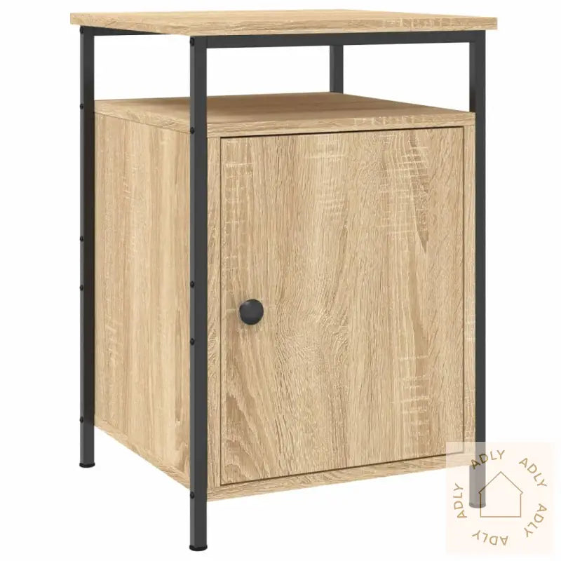 Nattbord 2 Stk Sonoma Eik 40X42X60 Cm Konstruert Tre