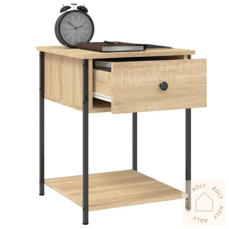 Nattbord 2 Stk Sonoma Eik 44X45X58 Cm Konstruert Tre