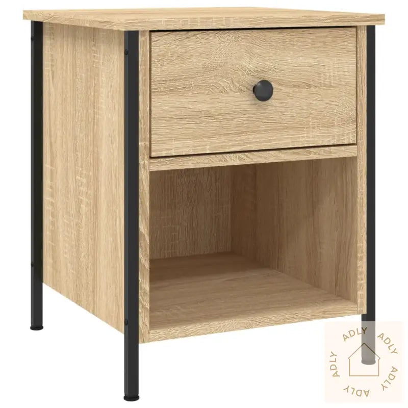 Nattbord 2 Stk Sonoma Eik 40X42X50 Cm Konstruert Tre