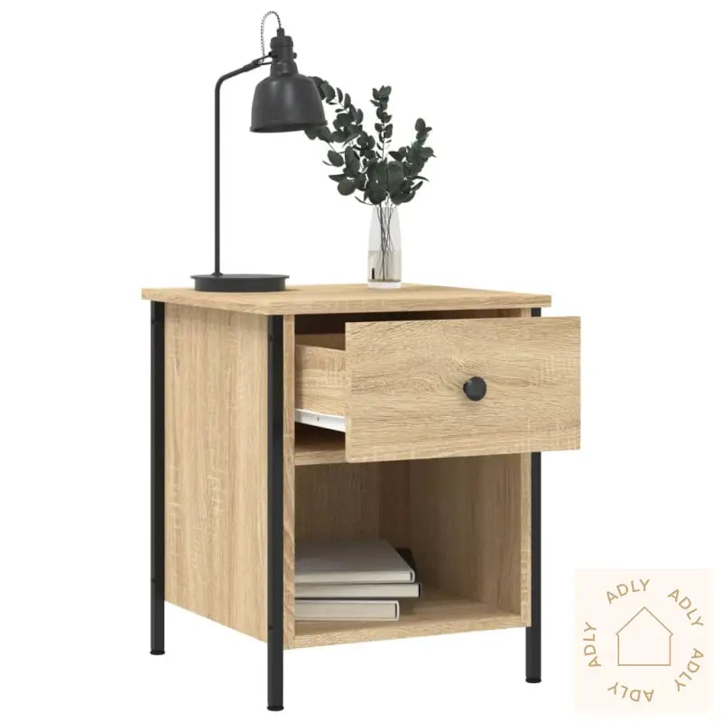 Nattbord 2 Stk Sonoma Eik 40X42X50 Cm Konstruert Tre