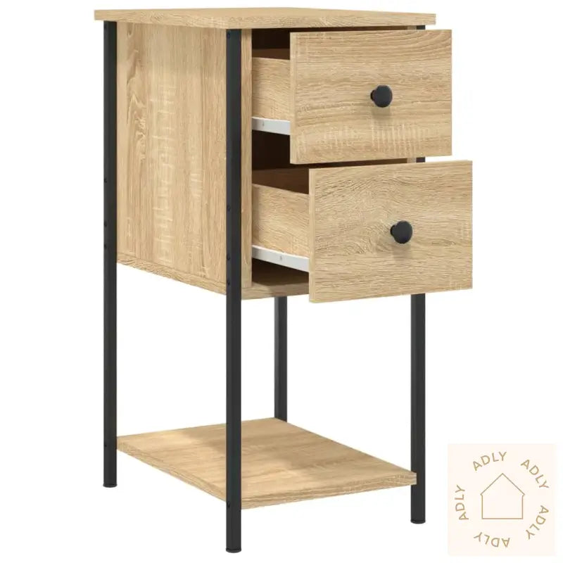 Nattbord Sonoma Eik 32X42X70 Cm Konstruert Tre