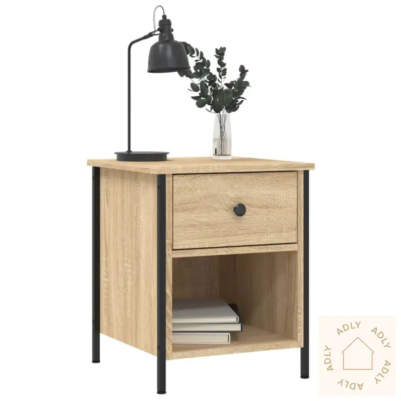 Nattbord 2 Stk Sonoma Eik 40X42X50 Cm Konstruert Tre