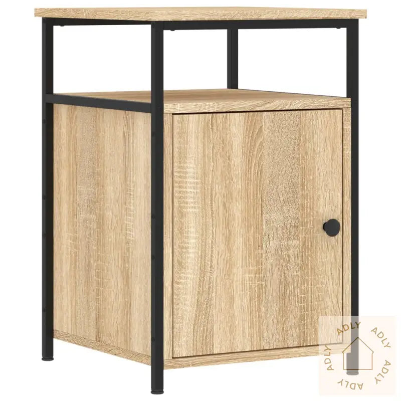 Nattbord 2 Stk Sonoma Eik 40X42X60 Cm Konstruert Tre