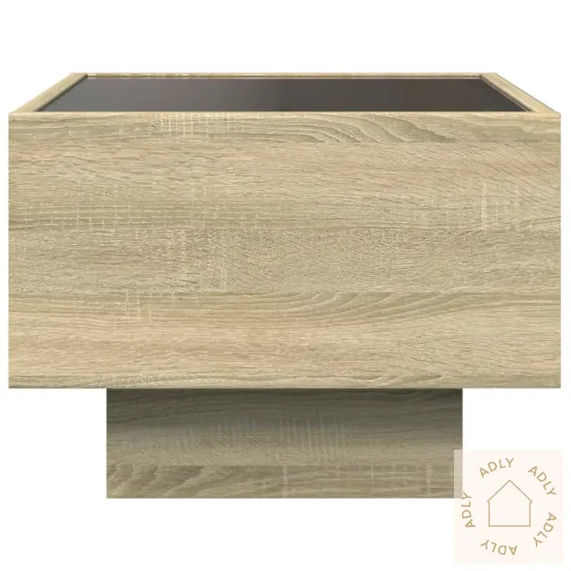 Salongbord Med Infinity Led Sonoma Eik 40X40X30 Cm