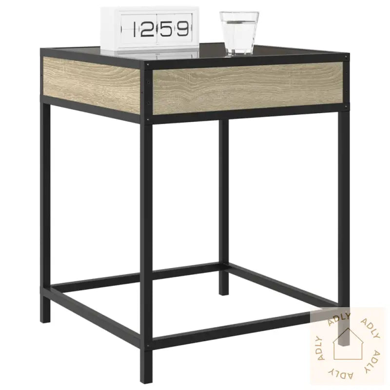 Salongbord Med Infinity Led Sonoma Eik 40X40X51 Cm
