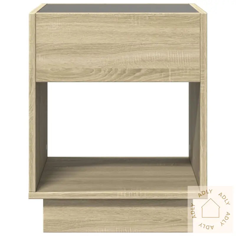 Salongbord Med Infinity Led Sonoma Eik 40X40X50 Cm
