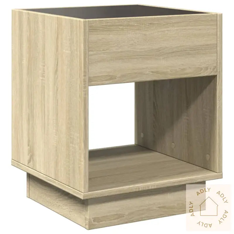 Salongbord Med Infinity Led Sonoma Eik 40X40X50 Cm
