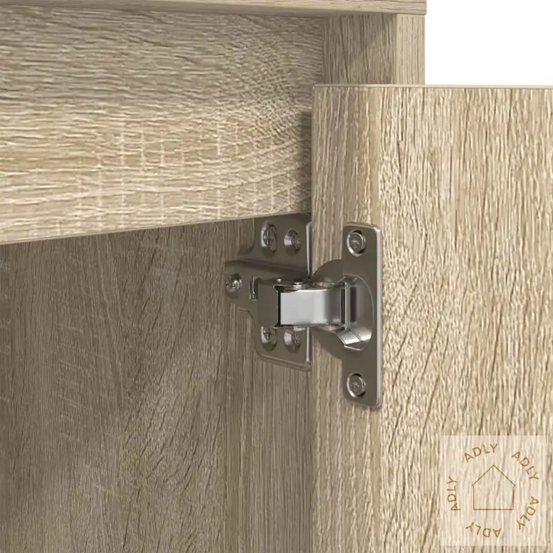 Nattbord Med Led Sonoma Eik 38X34X50 Cm