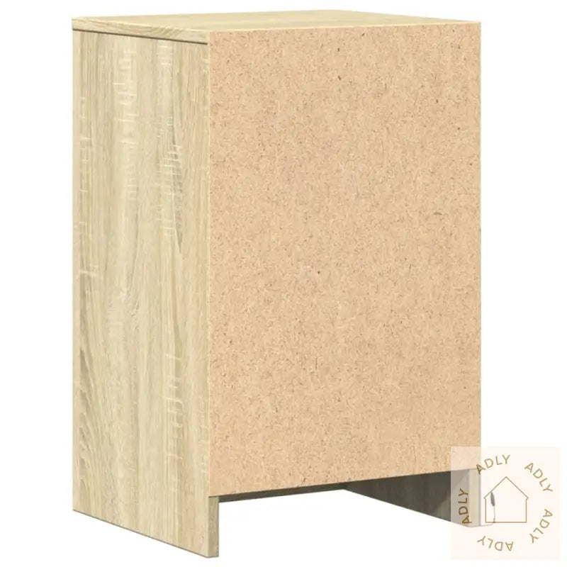 Nattbord Med Led 2 Stk Sonoma Eik Konstruert Tre