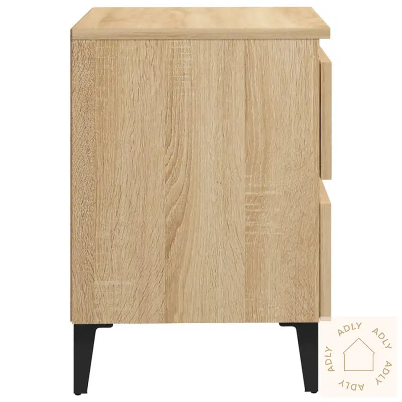 Nattbord 2 Stk Sonoma Eik 40X35X50 Cm Konstruert Tre