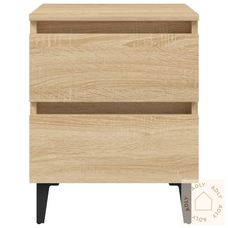 Nattbord 2 Stk Sonoma Eik 40X35X50 Cm Konstruert Tre