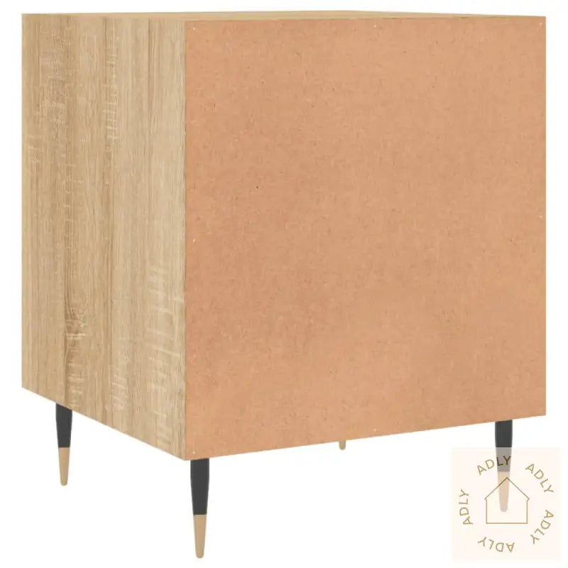 Nattbord 2 Stk Sonoma Eik 40X40X50 Cm Konstruert Tre