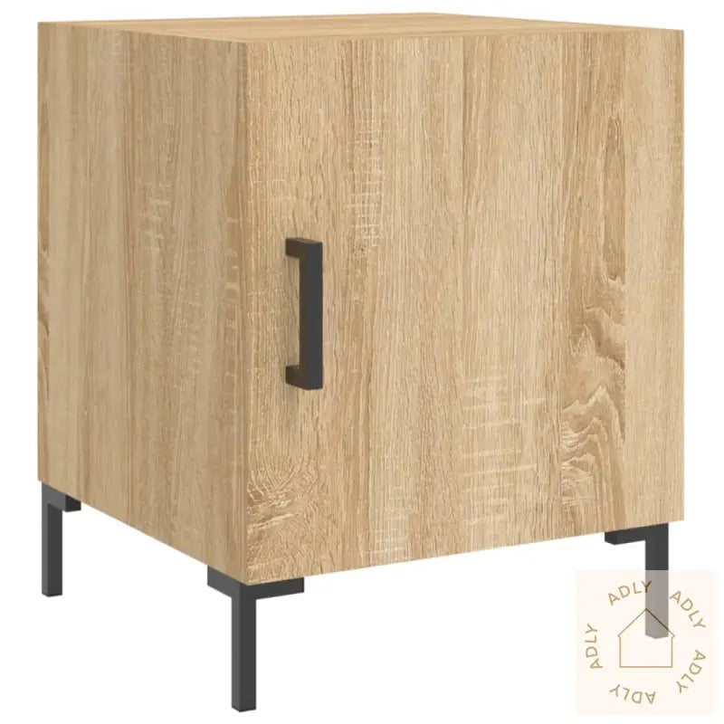 Nattbord 2 Stk Sonoma Eik 40X40X50 Cm Konstruert Tre