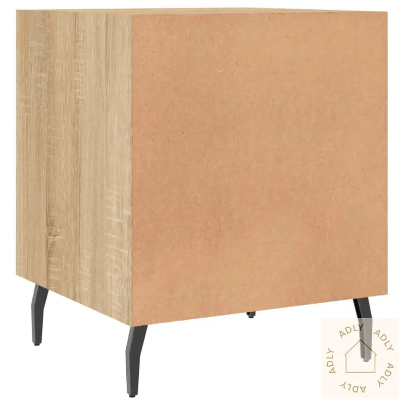 Nattbord 2 Stk Sonoma Eik 40X40X50 Cm Konstruert Tre