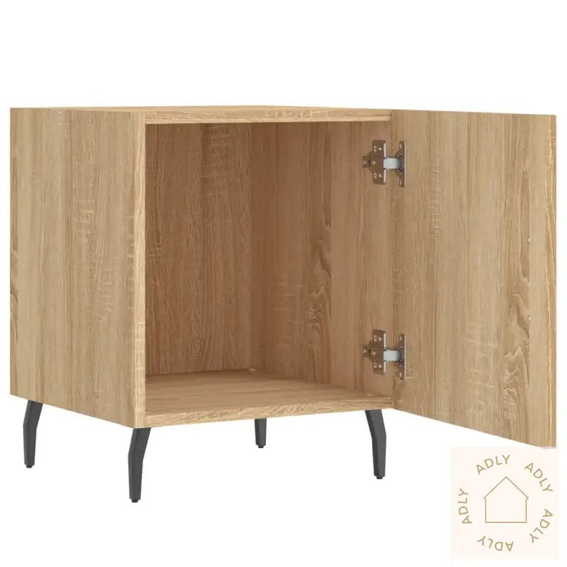 Nattbord 2 Stk Sonoma Eik 40X40X50 Cm Konstruert Tre