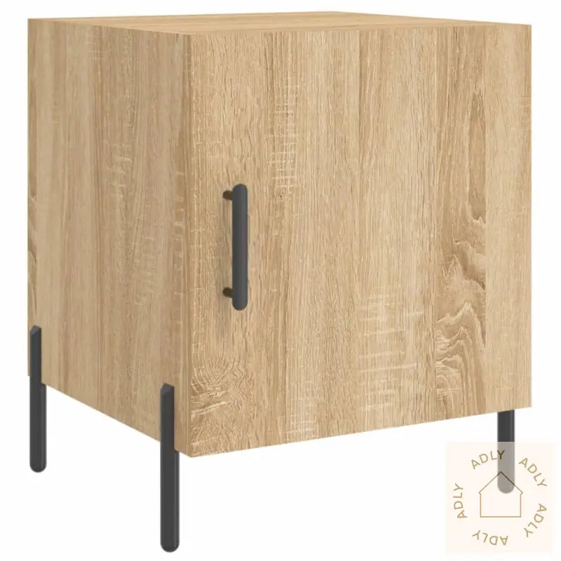 Nattbord 2 Stk Sonoma Eik 40X40X50 Cm Konstruert Tre
