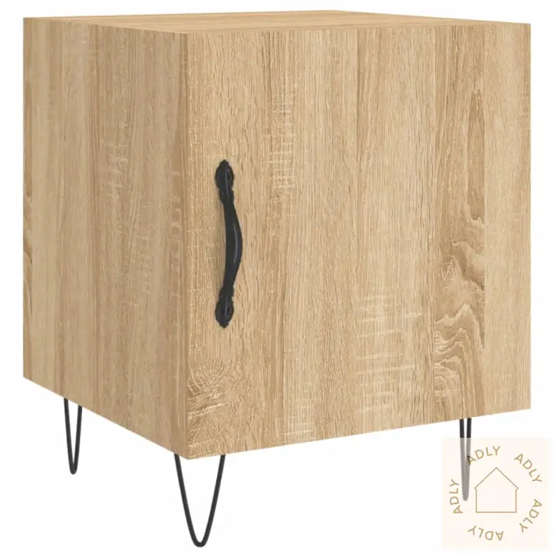 Nattbord 2 Stk Sonoma Eik 40X40X50 Cm Konstruert Tre