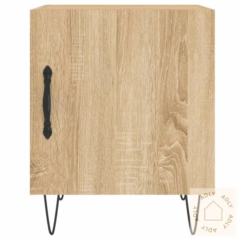 Nattbord 2 Stk Sonoma Eik 40X40X50 Cm Konstruert Tre