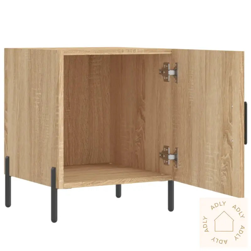 Nattbord 2 Stk Sonoma Eik 40X40X50 Cm Konstruert Tre
