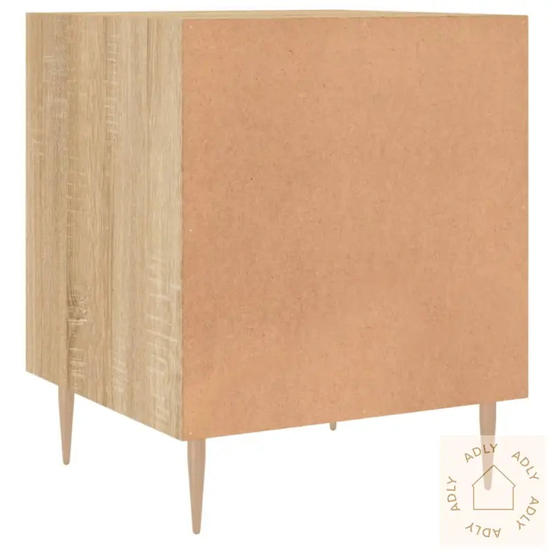 Nattbord 2 Stk Sonoma Eik 40X40X50 Cm Konstruert Tre