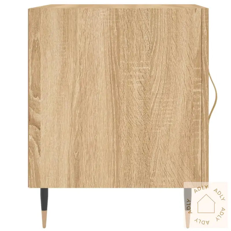 Nattbord 2 Stk Sonoma Eik 40X40X50 Cm Konstruert Tre