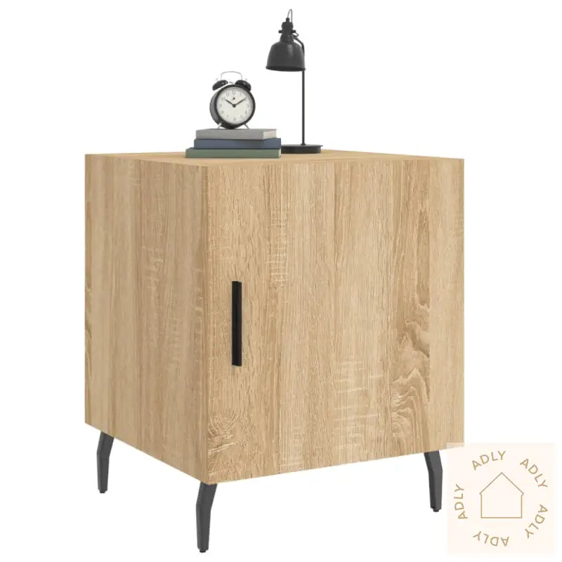 Nattbord 2 Stk Sonoma Eik 40X40X50 Cm Konstruert Tre