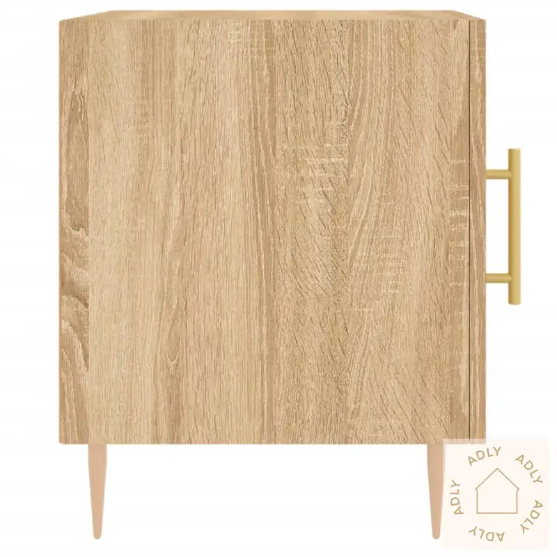 Nattbord 2 Stk Sonoma Eik 40X40X50 Cm Konstruert Tre
