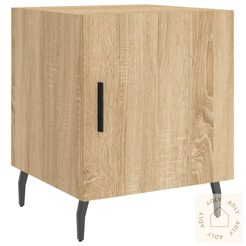 Nattbord 2 Stk Sonoma Eik 40X40X50 Cm Konstruert Tre