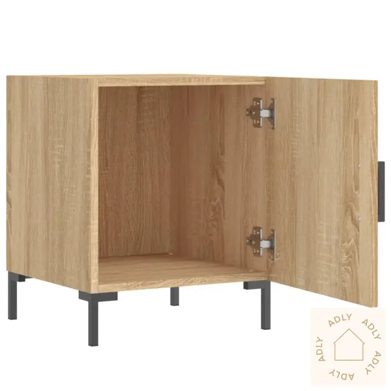 Nattbord 2 Stk Sonoma Eik 40X40X50 Cm Konstruert Tre