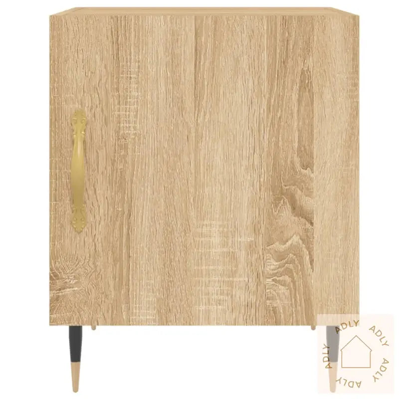 Nattbord 2 Stk Sonoma Eik 40X40X50 Cm Konstruert Tre