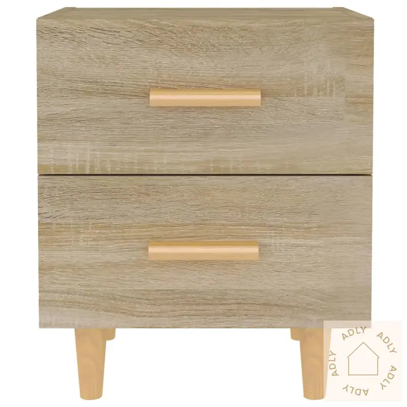 Nattbord 2 Stk Sonoma Eik 40X35X47,5 Cm