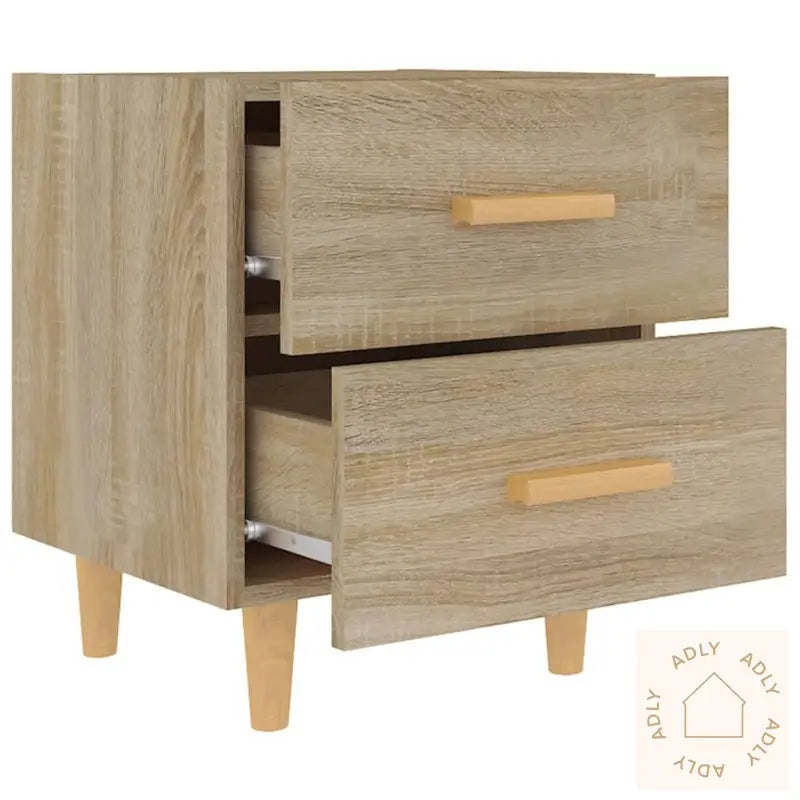 Nattbord 2 Stk Sonoma Eik 40X35X47,5 Cm